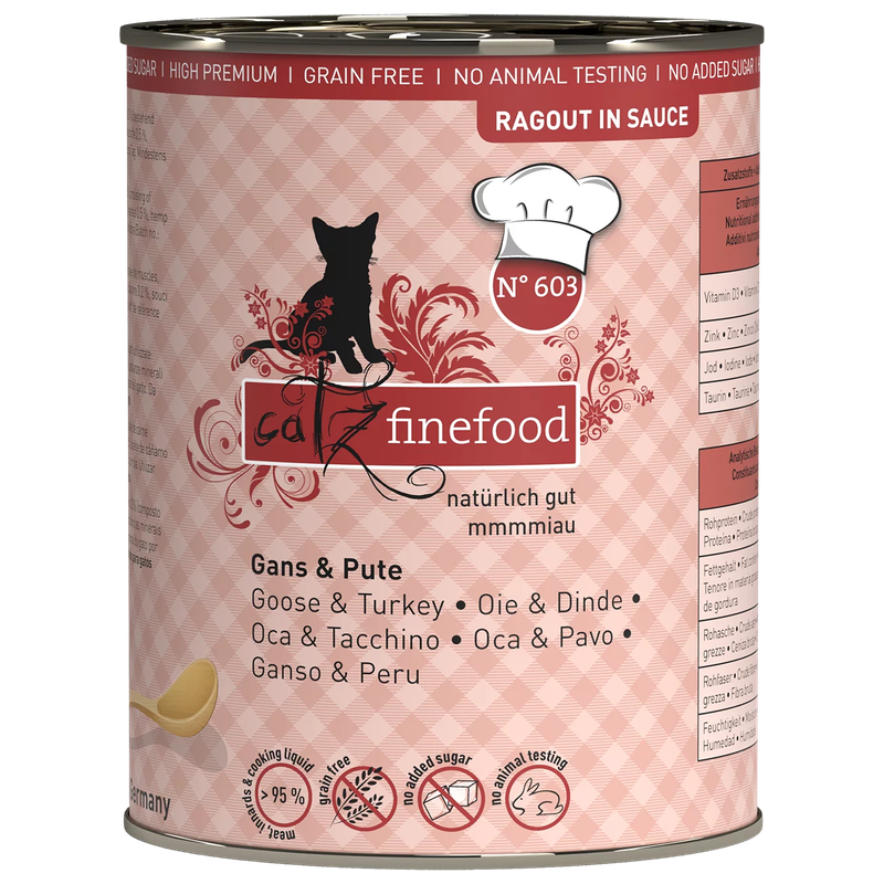 catz finefood Ragout No. 603 Gans & Pute 380 g