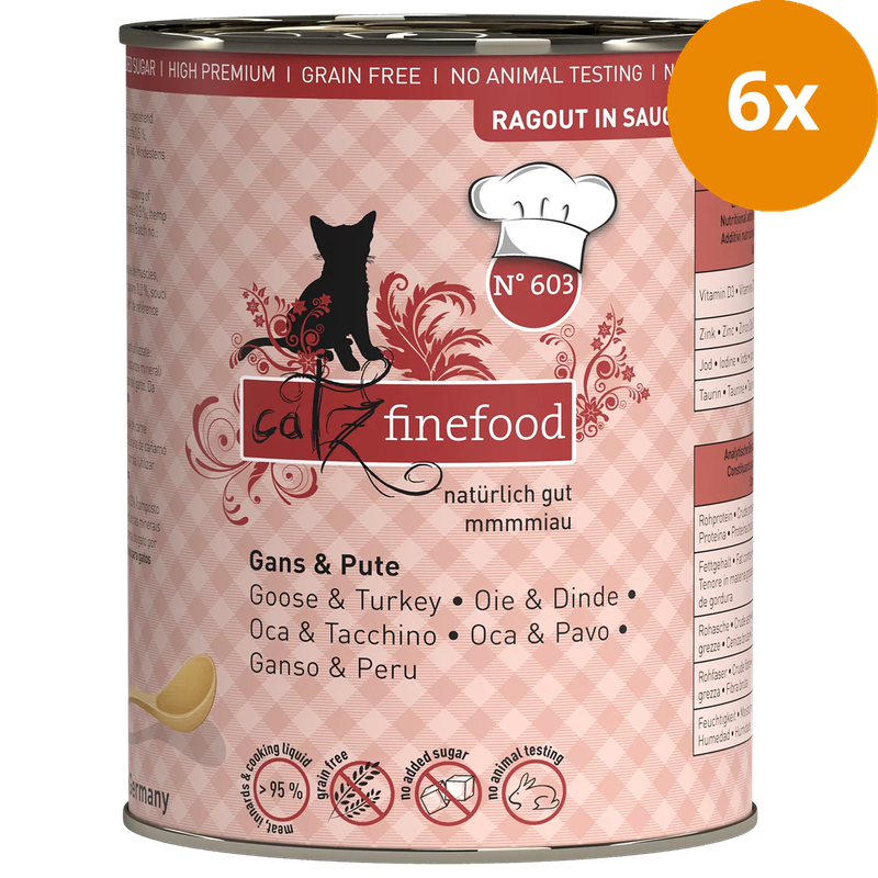 catz finefood Ragout No. 603 Gans & Pute 380 g