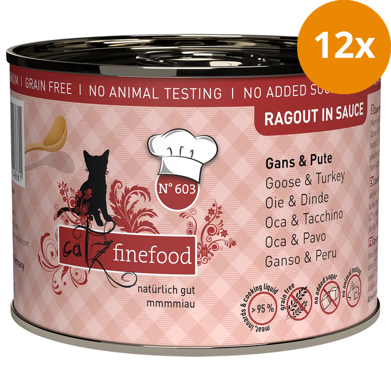 catz finefood Dose Ragout No. 603 Gans & Pute 190 g