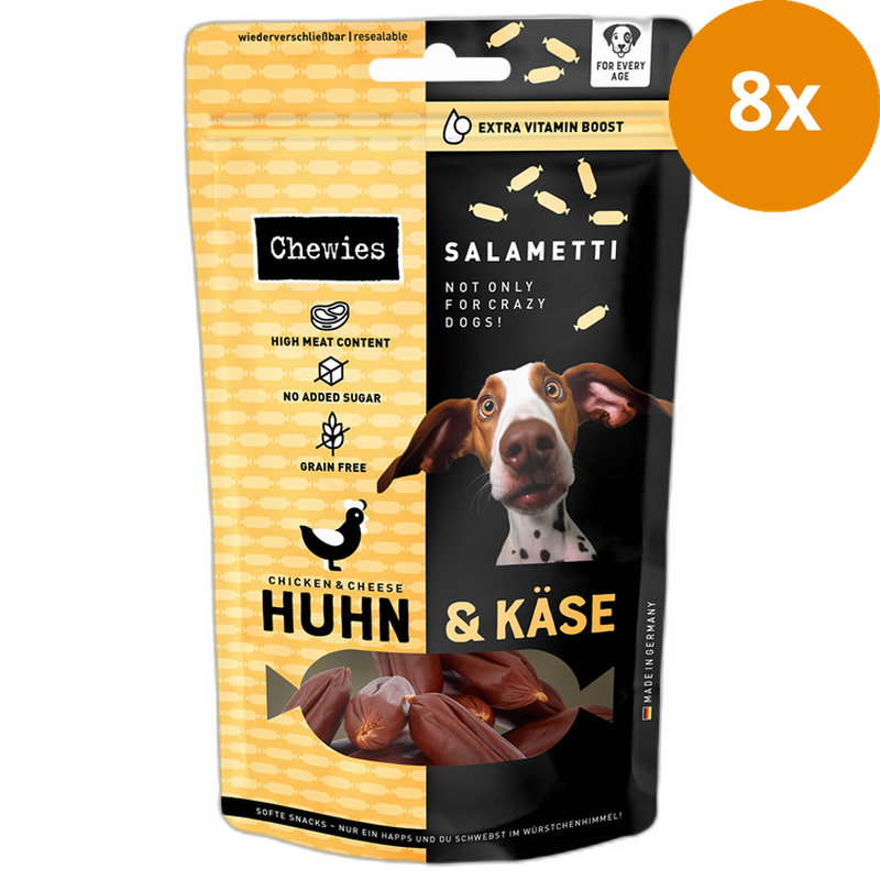 Chewies SALAMETTI Huhn mit Käse 200 g