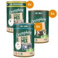 Christopherus Hundenassfutter 400 g - Mix Sparpaket