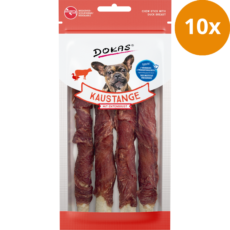 DOKAS Kaustange mit Entenbrust 50 g | Hundesnack