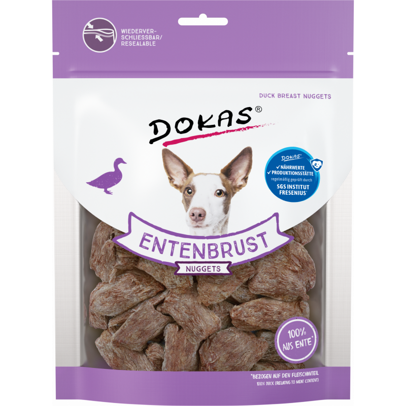 DOKAS Nuggets Entenbrust 110 g | Hundesnack