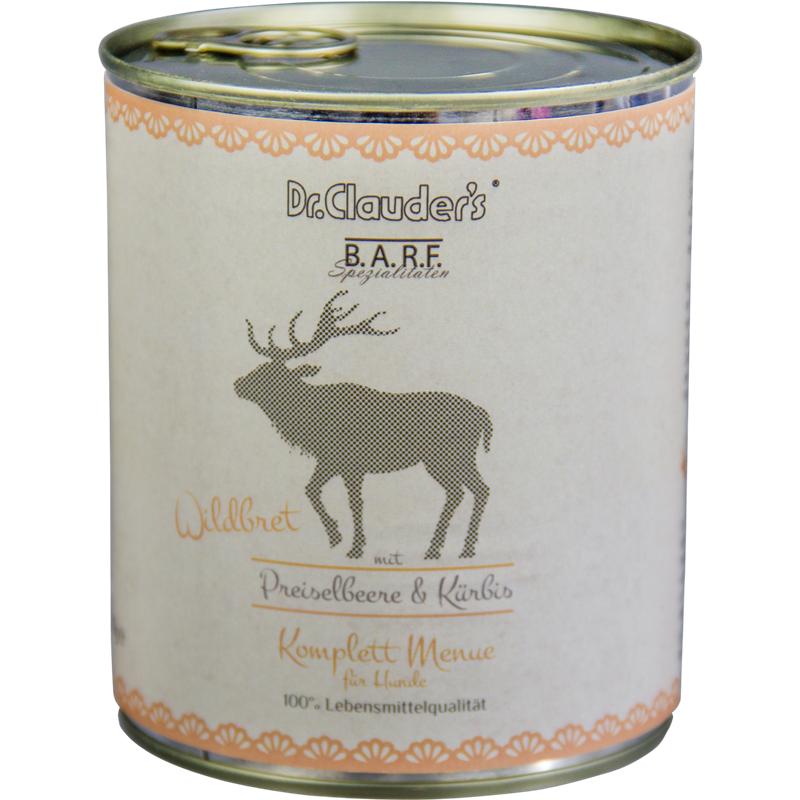Dr.Clauder's BARF Dog Dose Komplettmenü Wildbret