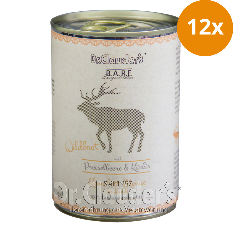 Dr.Clauder's BARF Dog Komplettmenü Wildbret 400 g