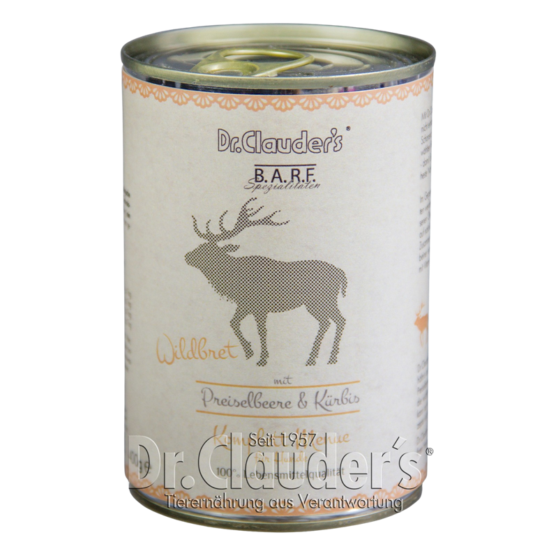 Dr.Clauder's BARF Dog Komplettmenü Wildbret 400 g