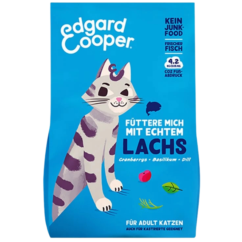 Edgard & Cooper Trockenfutter Adult frischer Atlantik-Lachs mit Cranberrys, Basilikum und Dill