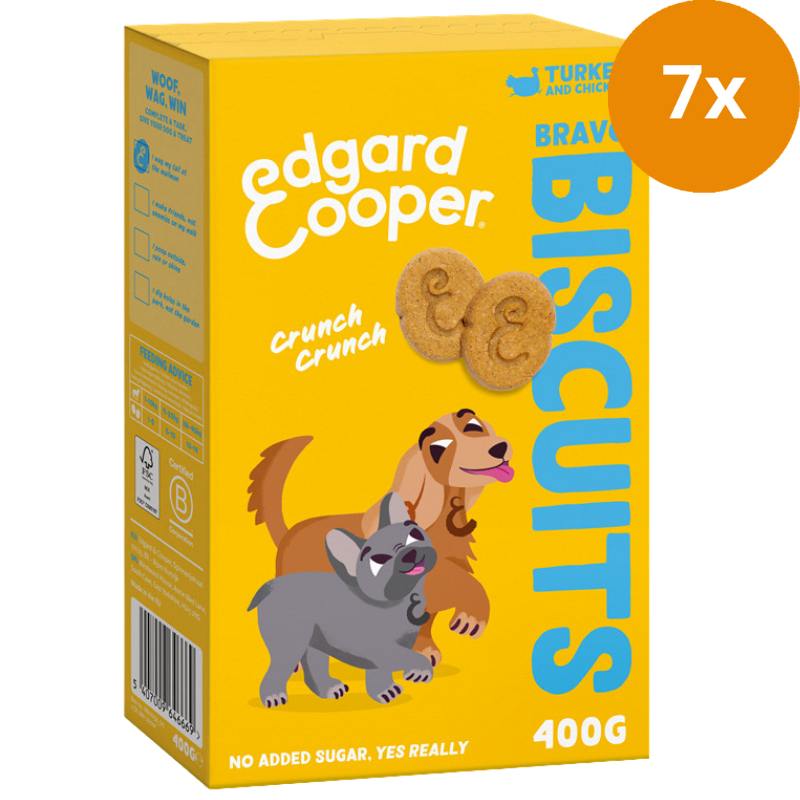 Edgard & Cooper Biscuits Truthahn und Huhn 400 g