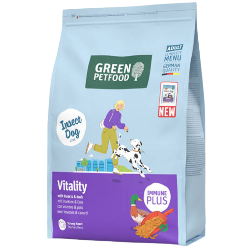 Green Petfood InsectDog Vitality with Insects