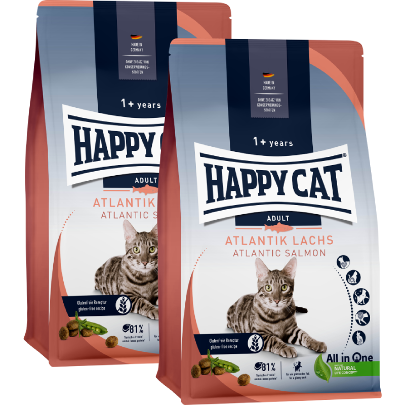 Sparpaket Happy Cat Culinary Atlantik Lachs 2 x 10 kg