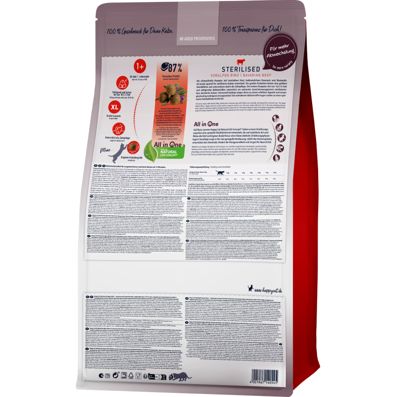 Happy Cat Sterilised Voralpen Rind