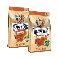 Sparpaket Happy Dog NaturCroq Rind & Reis 2 x 15 kg