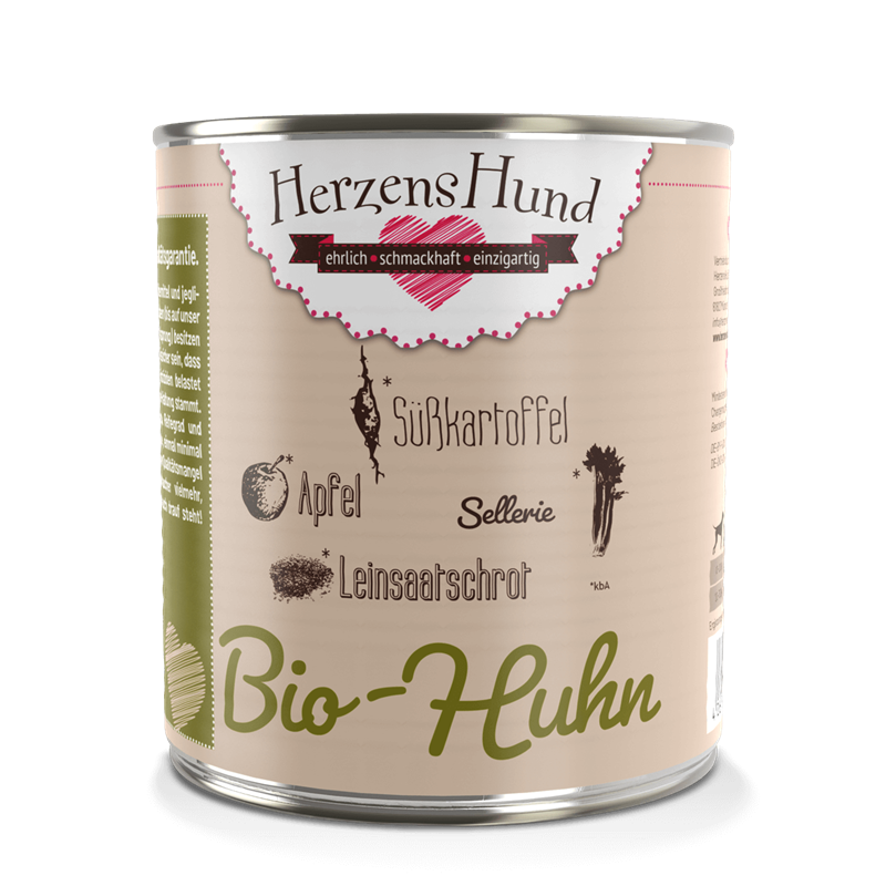 HerzensHund Bio Huhn mit Bio Gemüse 800 g