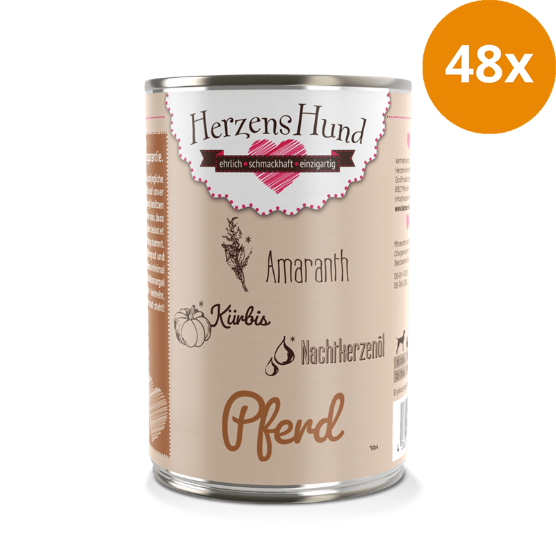HerzensHund Pferd mit Amaranth 400 g