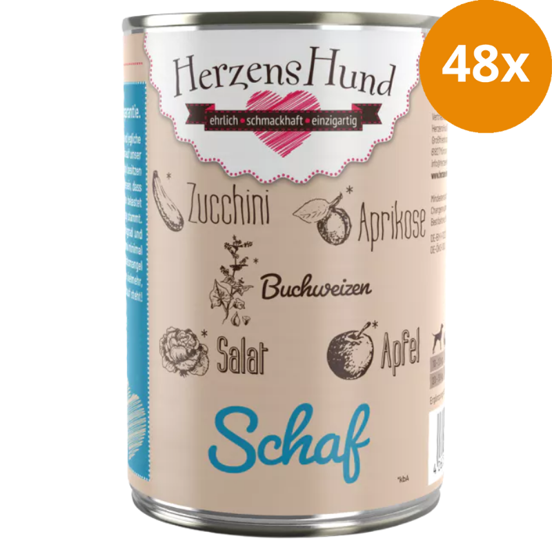 HerzensHund Schaf mit Buchweizen 400 g