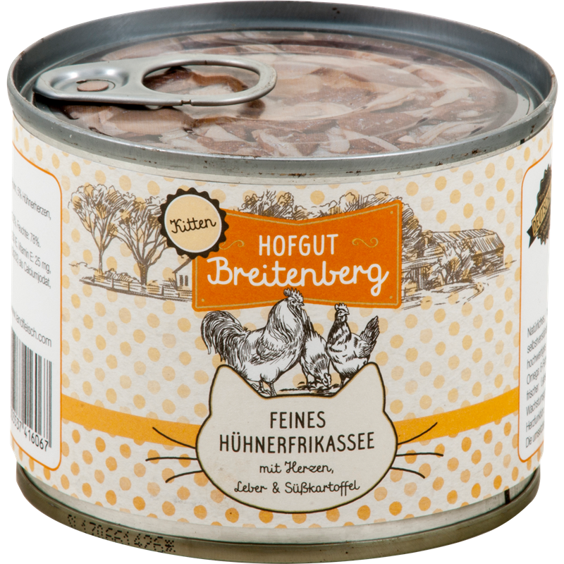 Hofgut Breitenberg Kitten Feines Hühnerfrikassee 180 g