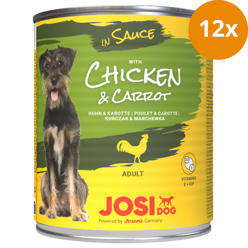 Josera JosiDog Dose Chicken & Carrot in Sauce 830 g