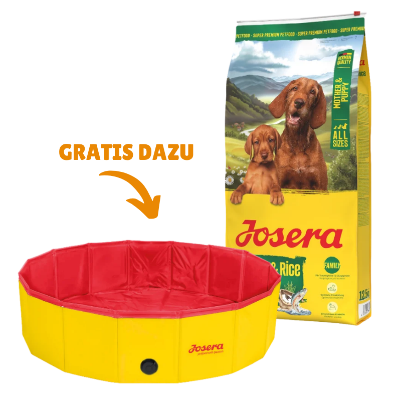 Josera Family Lachs & Reis 12,5 kg + GRATIS Josera Hundepool