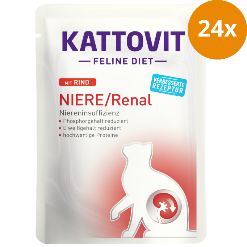 Kattovit PB Feline Diet Niere/Renal Rind 85g