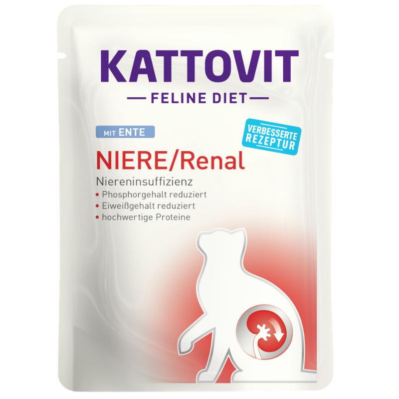 Kattovit PB Feline Diet Niere/Renal Ente 85g