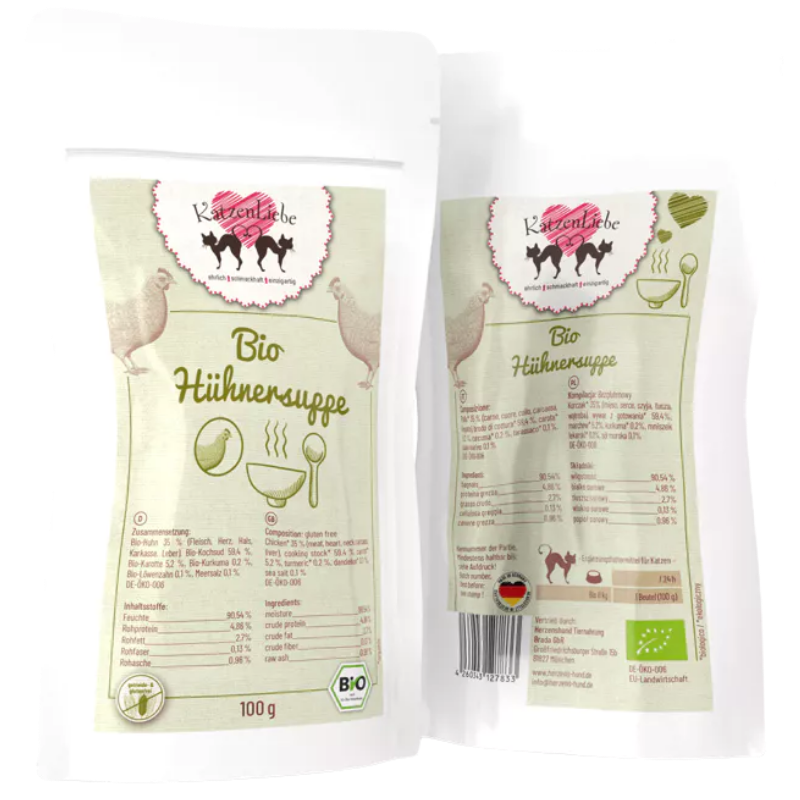 Katzenliebe Bio-Hühnersuppe PB 100 g