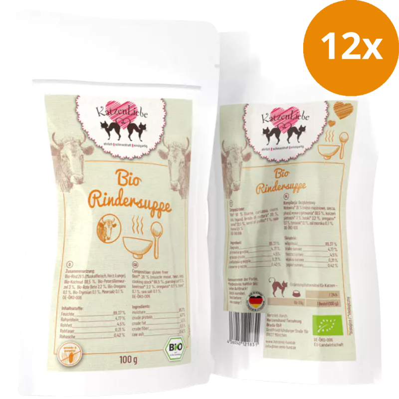 Katzenliebe Bio-Rindersuppe PB 100 g