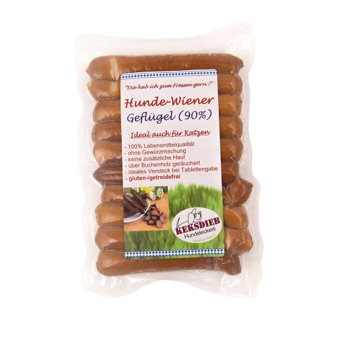 KEKSDIEB Hunde-Wiener Geflügel 180 g