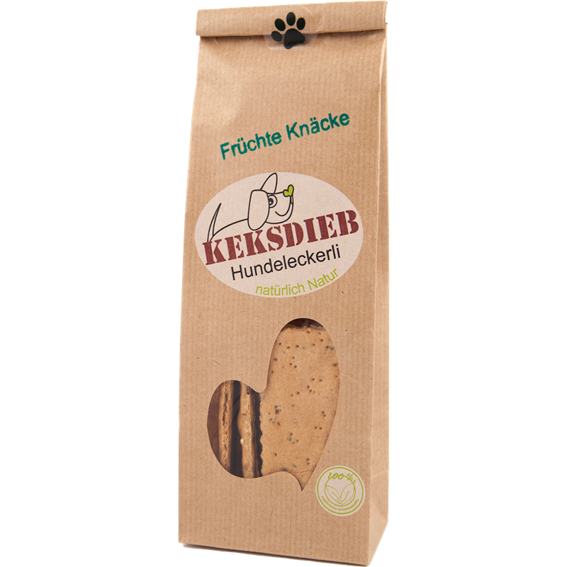 KEKSDIEB Hundeleckerli  Früchte Knäcke 100 g