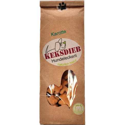 KEKSDIEB Hundeleckerli  Karotten Knusperlis 100 g