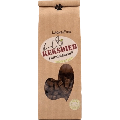 KEKSDIEB Hundeleckerli Lachs Fitis getreidefrei 125 g