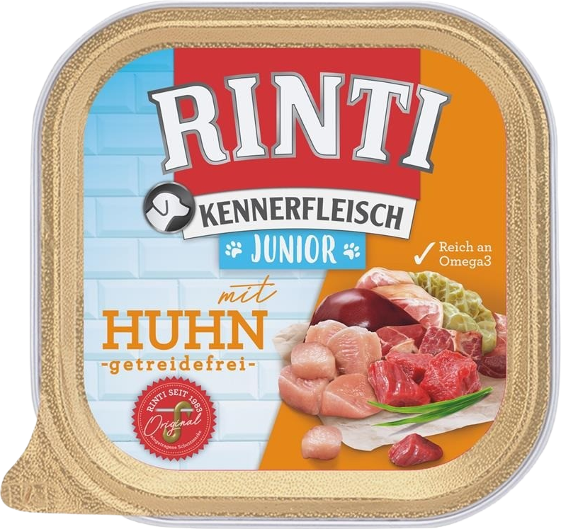 Rinti Kennerfleisch Schale Junior Huhn 300 g