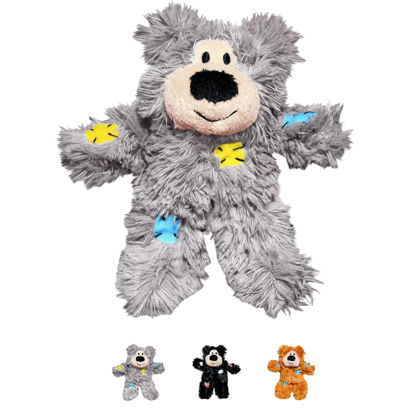 KONG Cat Softies Patchwork Bear