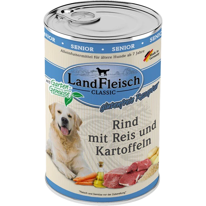 LandFleisch Dog Classic Senior Rind mit Kartoffel 400 g
