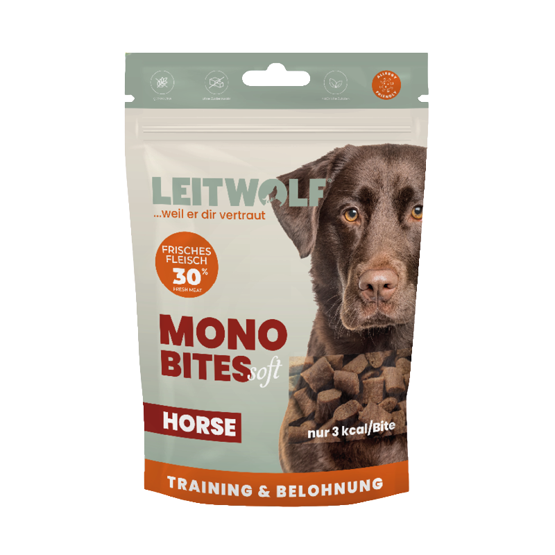 Leitwolf Mono Bites Horse 150 g
