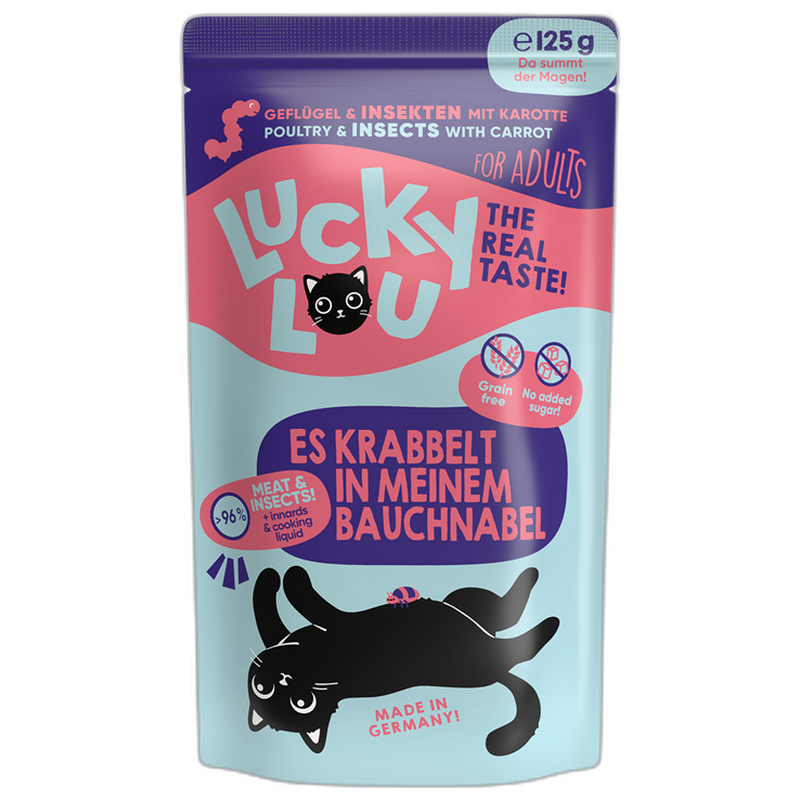 Lucky Lou PB Lifestage Adult Geflügel + Insekten 125 g