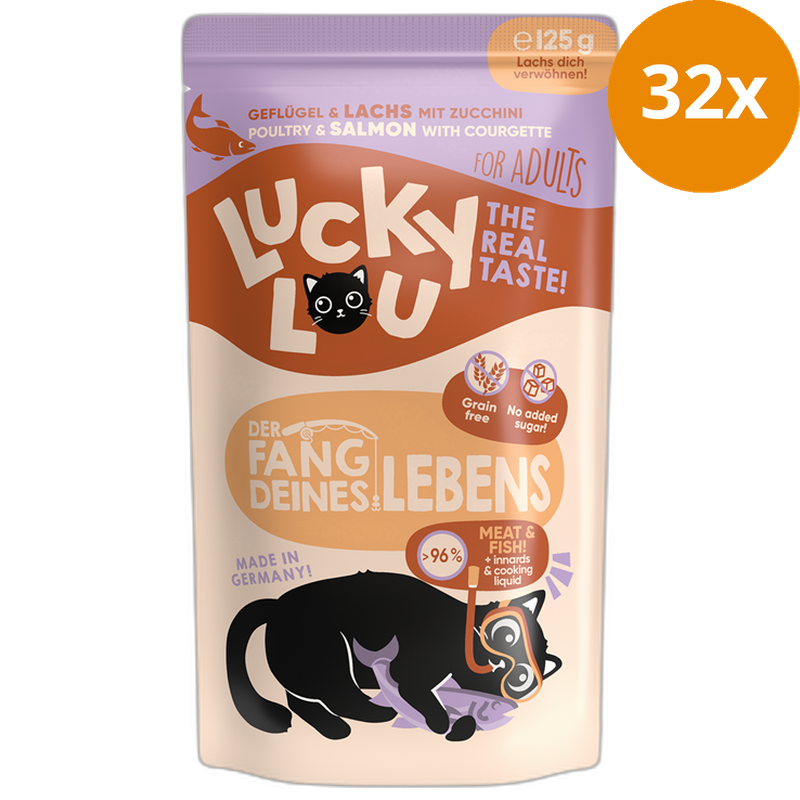 Lucky Lou Lifestage Adult Geflügel & Lachs 125 g