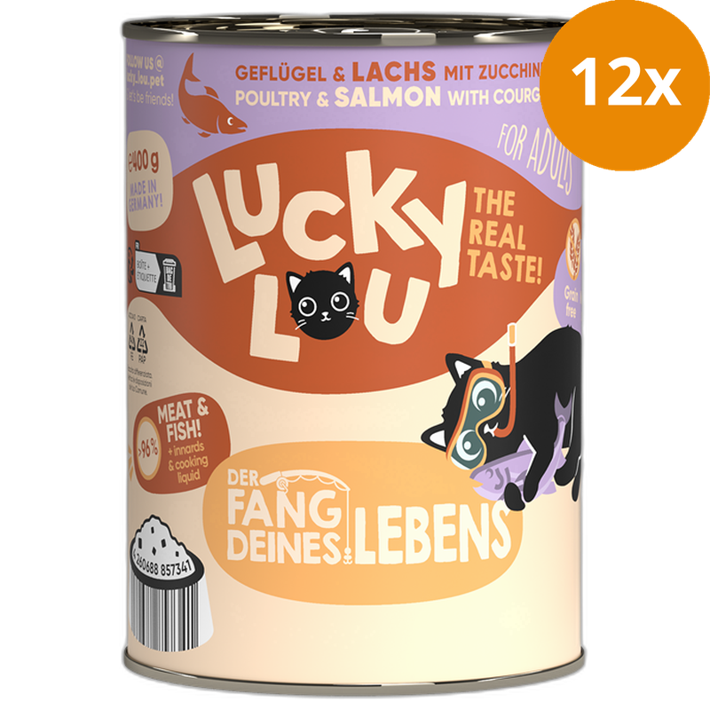 Lucky Lou Lifestage Adult Geflügel & Lachs 400 g