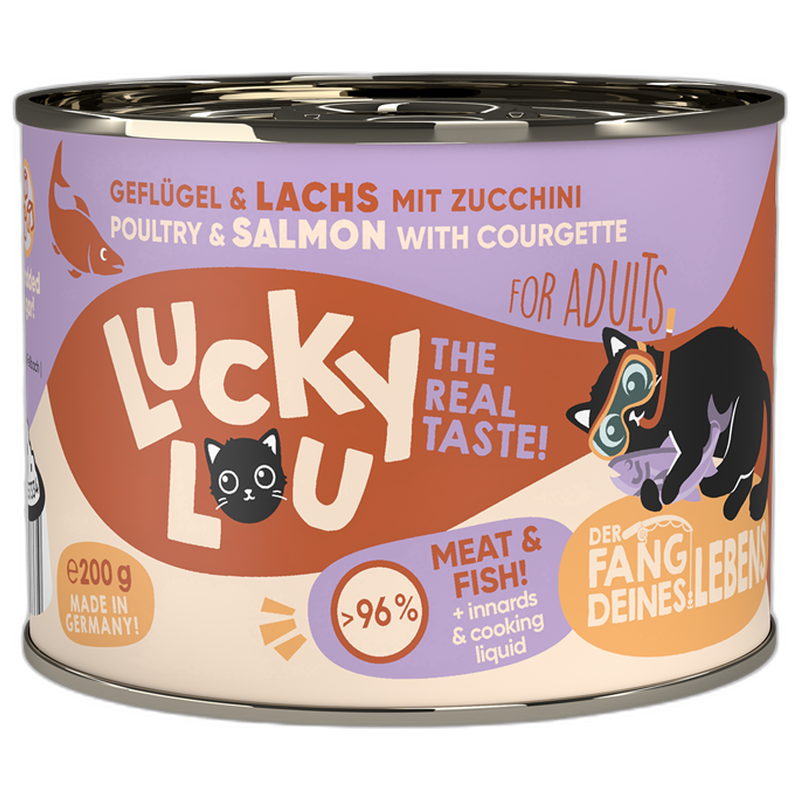Lucky Lou Lifestage Adult Geflügel & Lachs 200 g