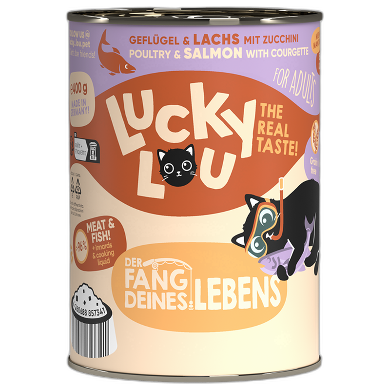 Lucky Lou Lifestage Adult Geflügel & Lachs 400 g