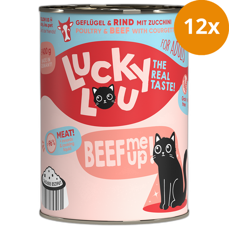 Lucky Lou Dose Lifestage Adult Geflügel + Rind 400 g