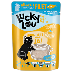 Lucky Lou Extra Food Hühner- & Thunfischfilet in Sud 70 g