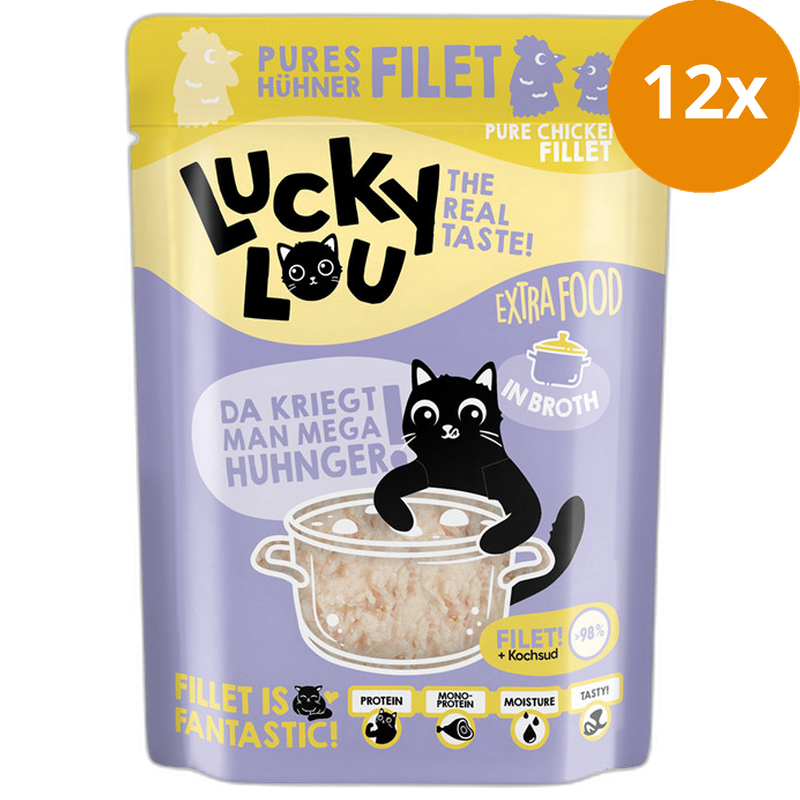 Lucky Lou Extra Food Hühnerfilet in Sud 70 g