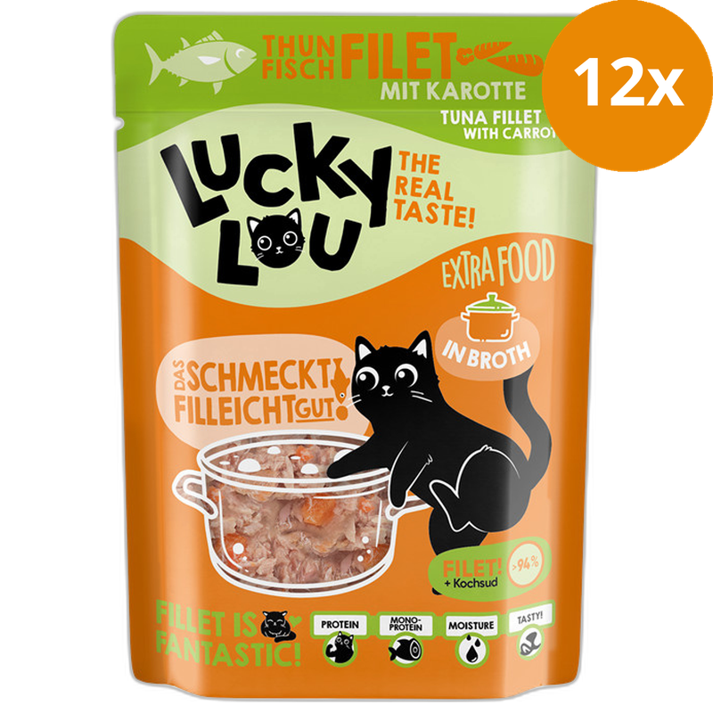 Lucky Lou Extra Food Thunfisch mit Karotte in Sud 70 g