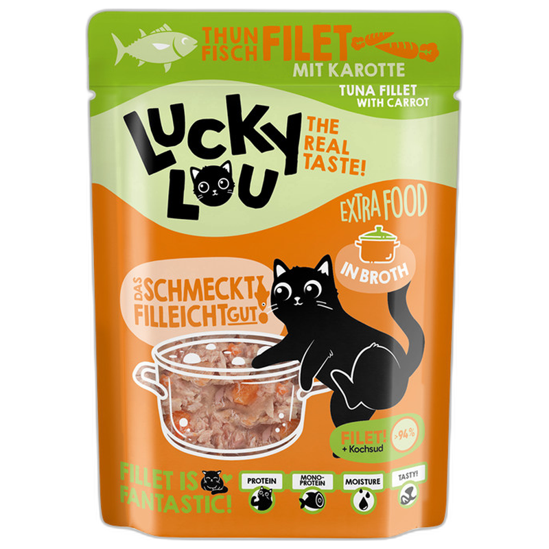 Lucky Lou Extra Food Thunfisch mit Karotte in Sud 70 g
