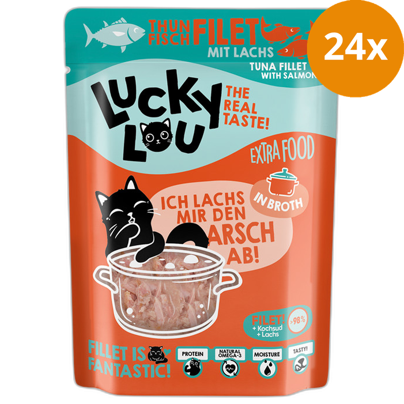 Lucky Lou Extra Food Thunfisch & Lachs in Sud 70 g