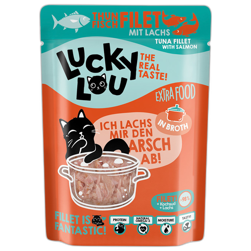 Lucky Lou Extra Food Thunfisch & Lachs in Sud 70 g