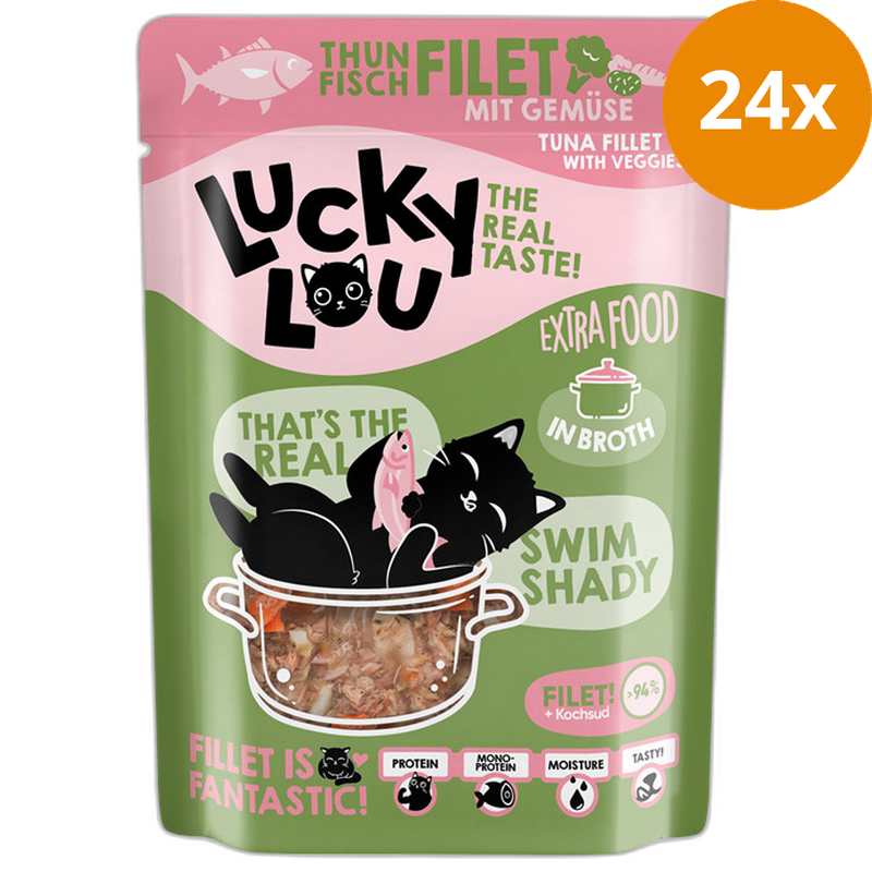 Lucky Lou Extra Food Thunfisch mit Gemüse in Sud 70 g