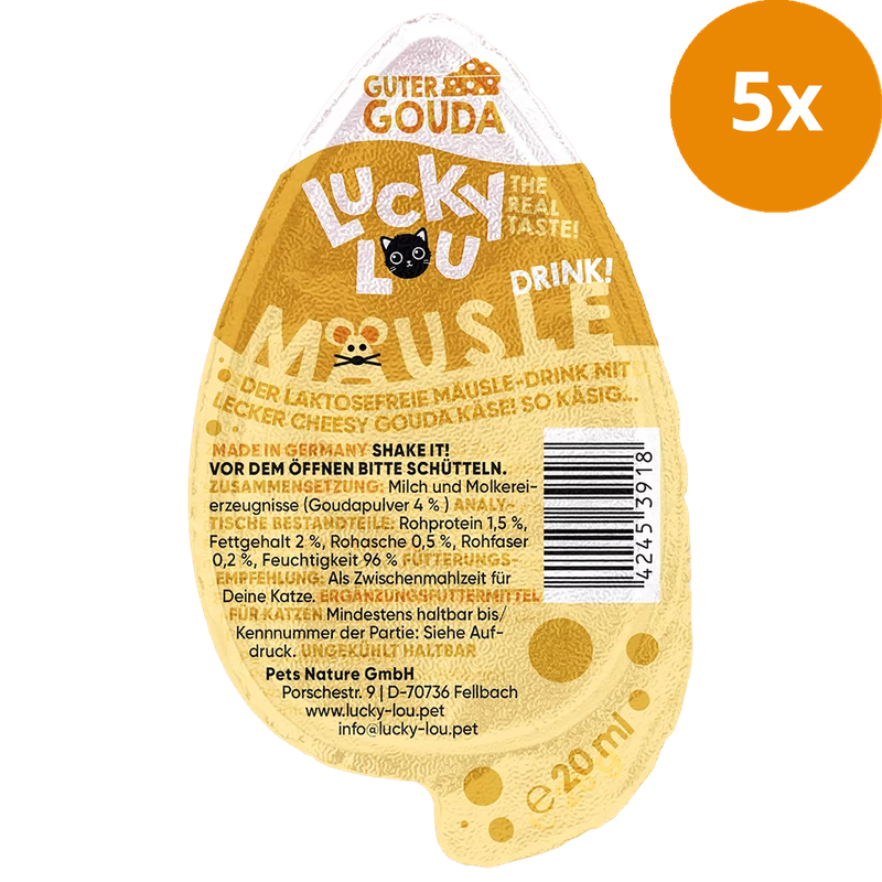 Lucky Lou Drink-Snack Mäusle Gouda