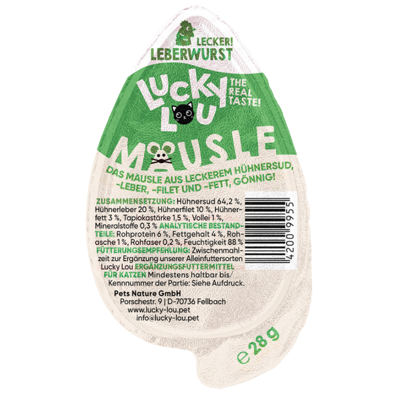 Lucky Lou Mäusle Leberwurst 28 g