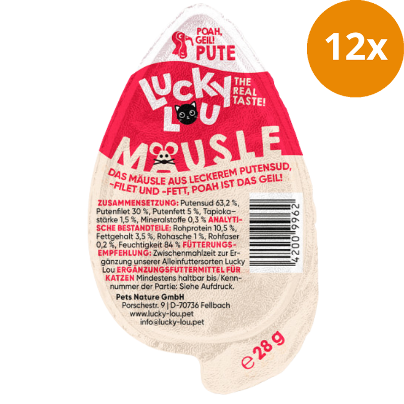 Lucky Lou Snack Mäusle Pute 28 g